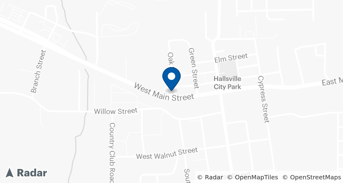 Map of Dairy Queen Location:: 300 W Main St, Hallsville, TX, 75650-5186